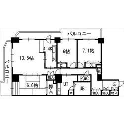 知事公館前タワーレジデンスの物件間取画像